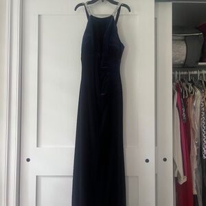 Navy Velvet Long dress